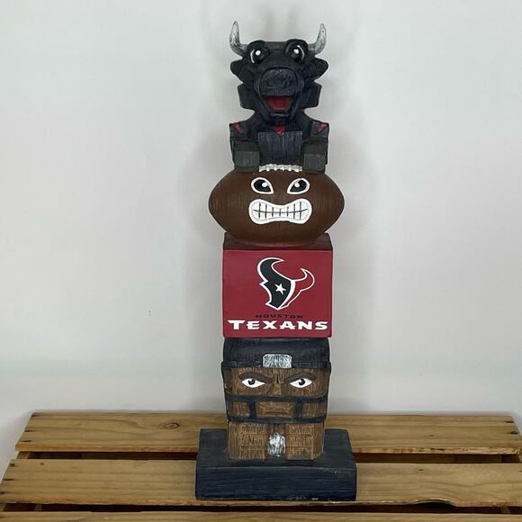 Houston Texans tiki totem football NFL tailgate cookout collectible - Picture 1 of 9